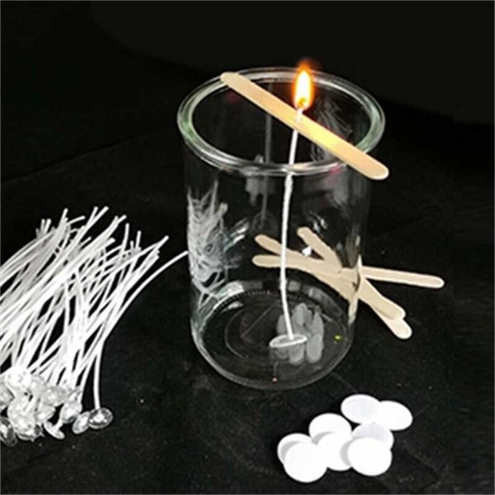 Candle Wicks Cotton Core PreTabbed For Candle Making Supplies Perfect For DIY 9