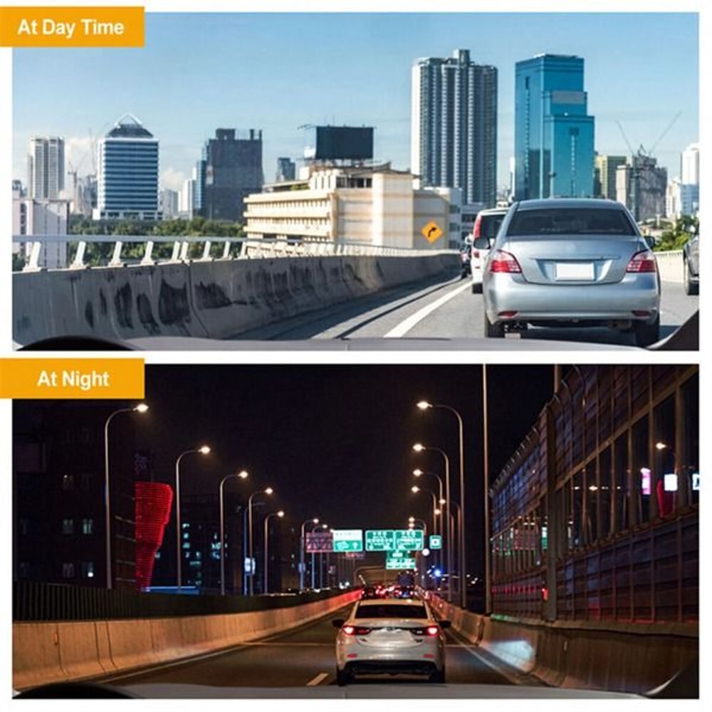 HD Car Dual Lens Dash Cam FrontRearInside Video Recorder Builtin GSensor Night Vision Technology 11