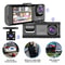 HD Car Dual Lens Dash Cam FrontRearInside Video Recorder Builtin GSensor Night Vision Technology 14