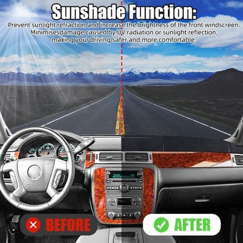 Dash Cover Mat For Chevy Silverado GMC Sierra Avalanche Suburban Dash Protection 7