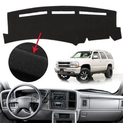 dash cover mat for chevy silverado, gmc sierra, avalanche, suburban, dash protection