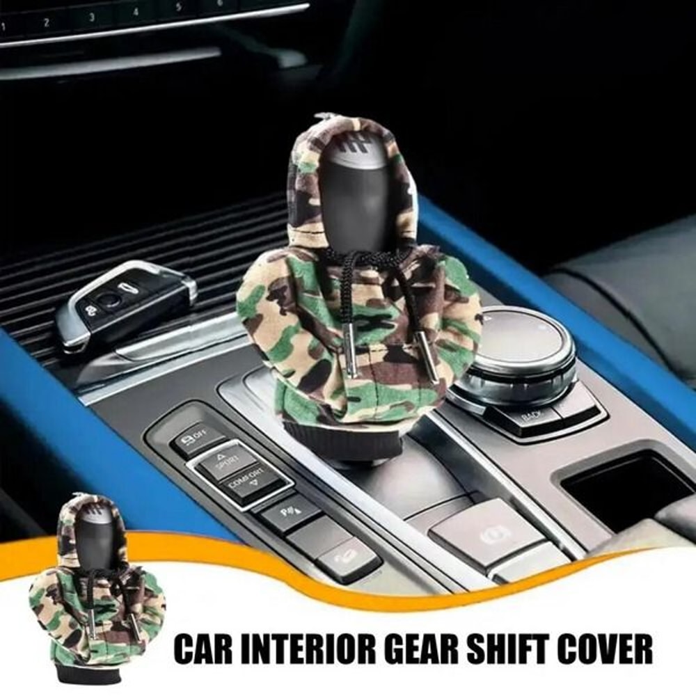 Mini Hoodie Gear Shift Cover Car Gear Shift Cover For Car Shifter Interior Trim Protection 4