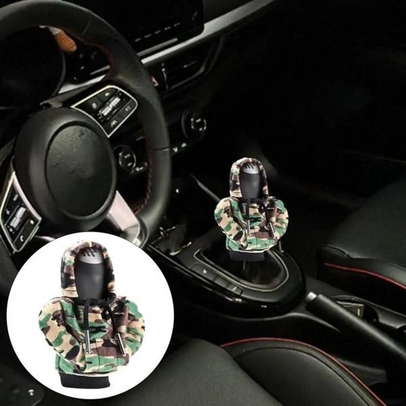 Mini Hoodie Gear Shift Cover Car Gear Shift Cover For Car Shifter Interior Trim Protection 2