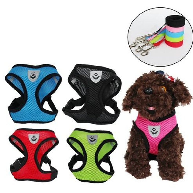 Adjustable Cat Dog Harness Reflective Control Vest Leash For Dogs Pet Safety 5