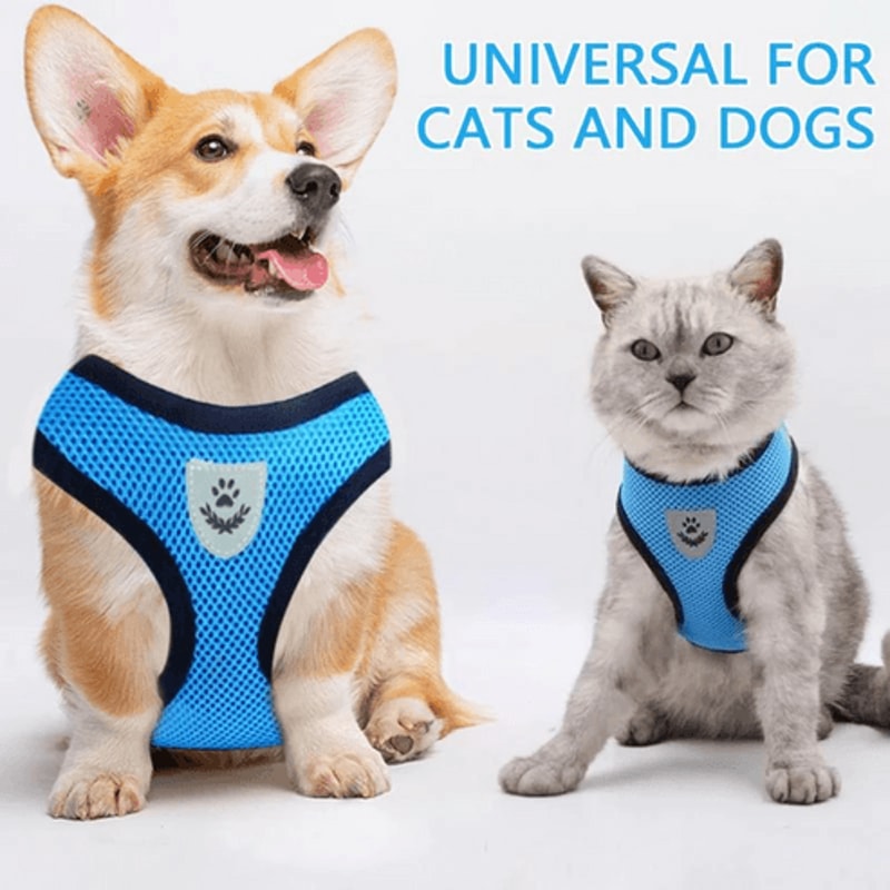 Adjustable Cat Dog Harness Reflective Control Vest Leash For Dogs Pet Safety 6