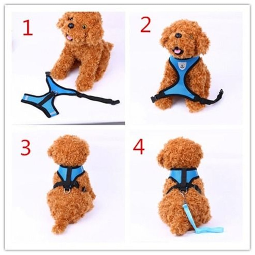 Adjustable Cat Dog Harness Reflective Control Vest Leash For Dogs Pet Safety 13