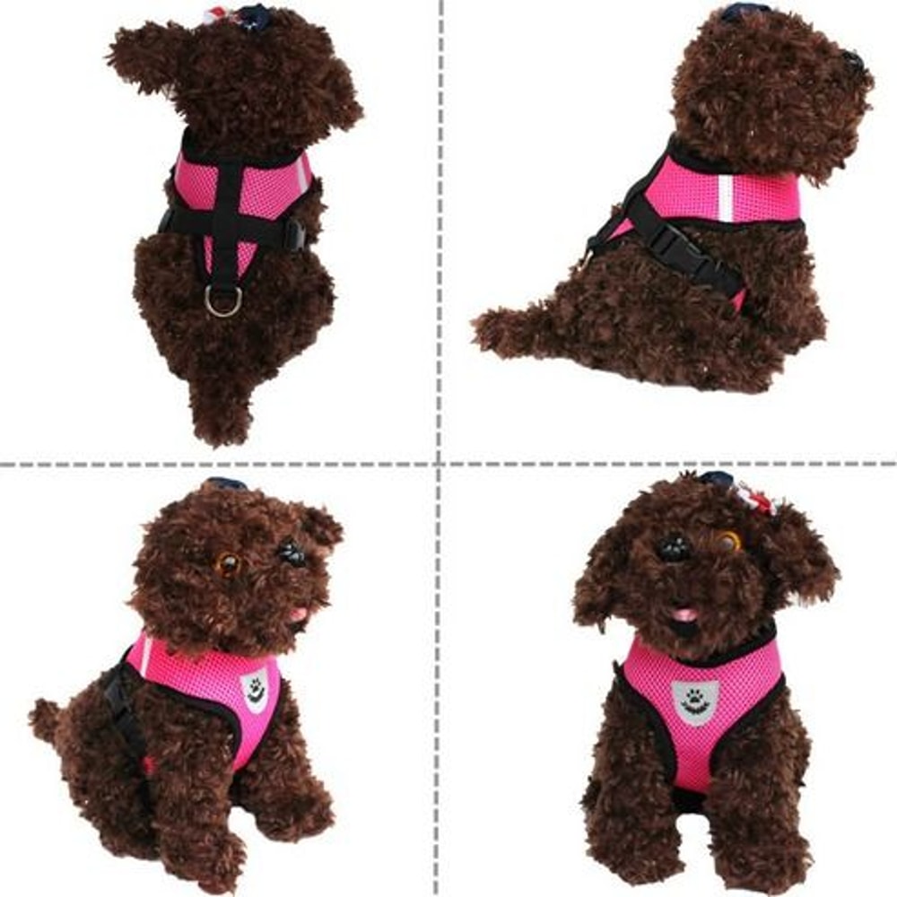Adjustable Cat Dog Harness Reflective Control Vest Leash For Dogs Pet Safety 14