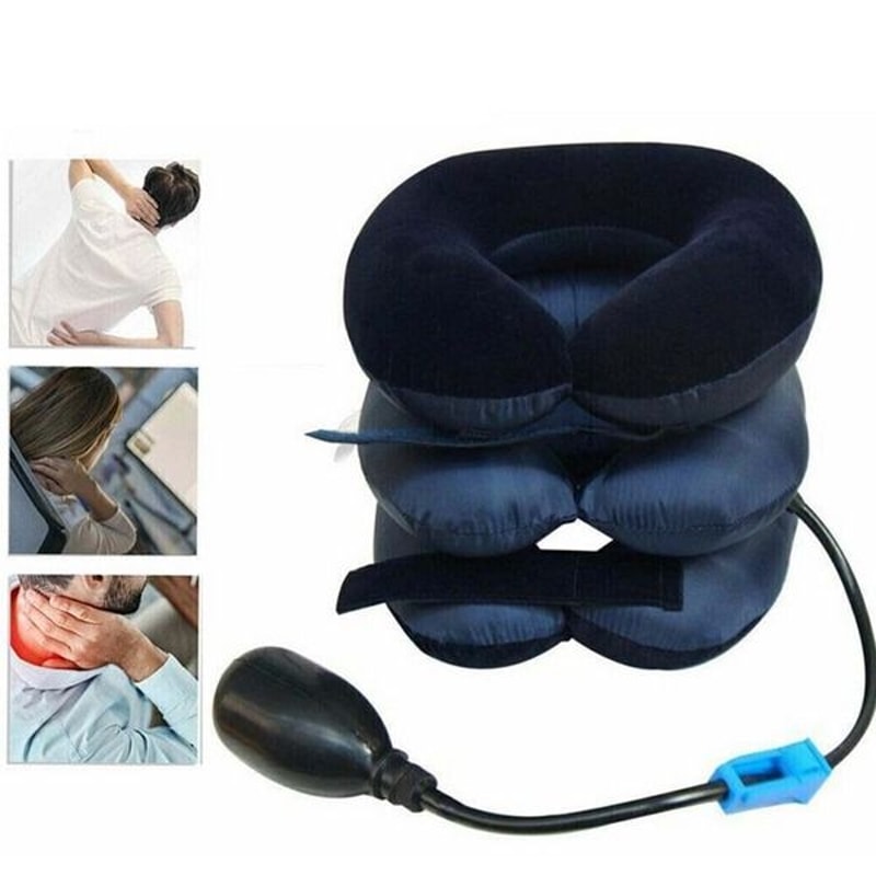 Neck Traction Device For Pain Relief Adjustable Cervical Collar Brace Support Therapy 8