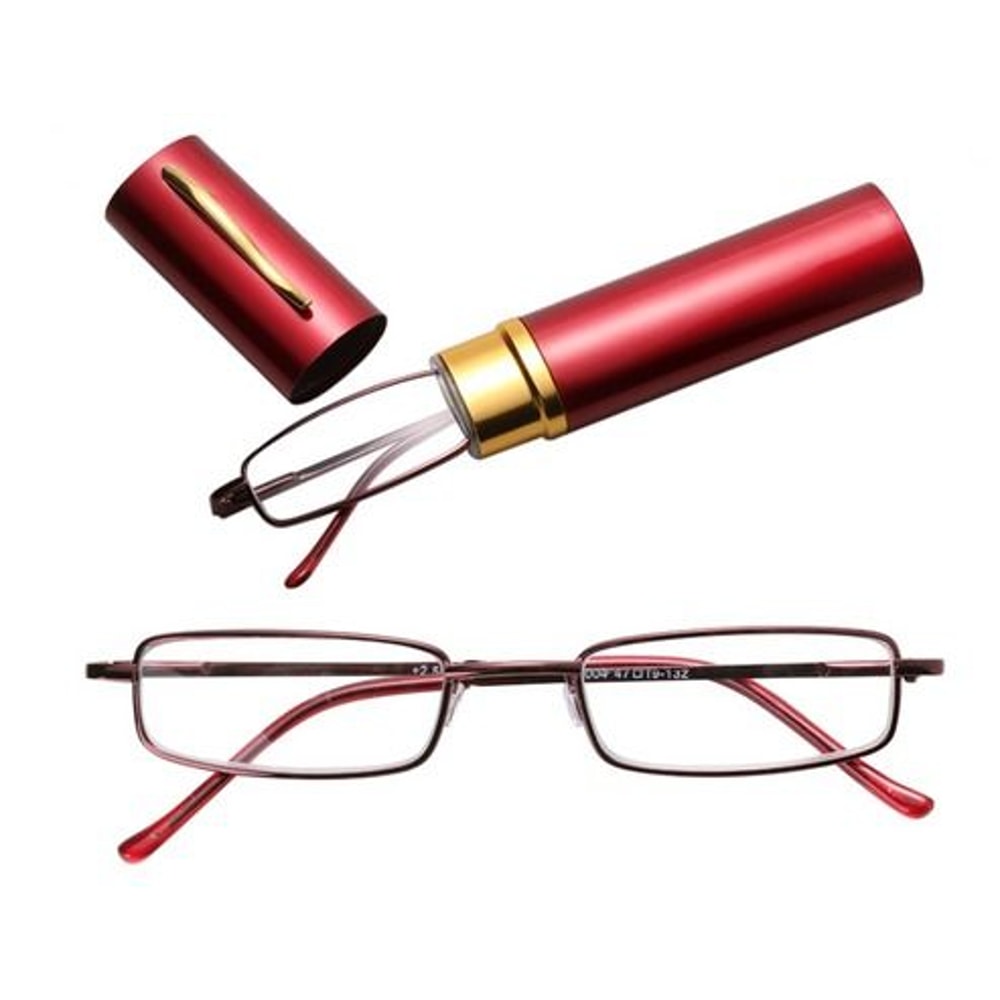 Compact Reading Glasses With Case Classic HD Spring Design TravelFriendly Readers 3