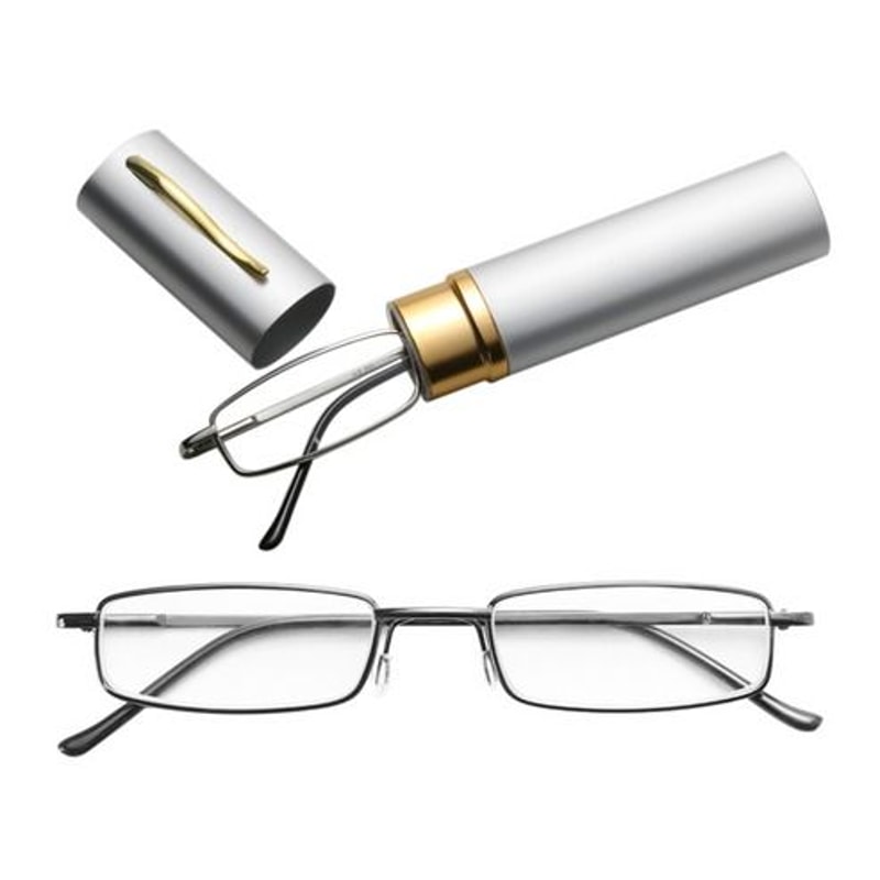 Compact Reading Glasses With Case Classic HD Spring Design TravelFriendly Readers 4