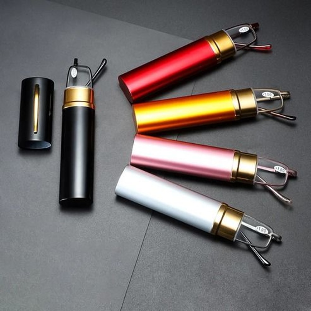 Compact Reading Glasses With Case Classic HD Spring Design TravelFriendly Readers 11