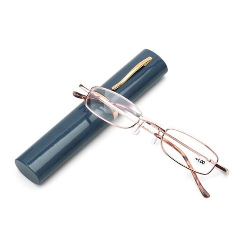 Compact Reading Glasses With Case Classic HD Spring Design TravelFriendly Readers 6