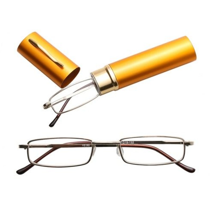 Compact Reading Glasses With Case Classic HD Spring Design TravelFriendly Readers 5