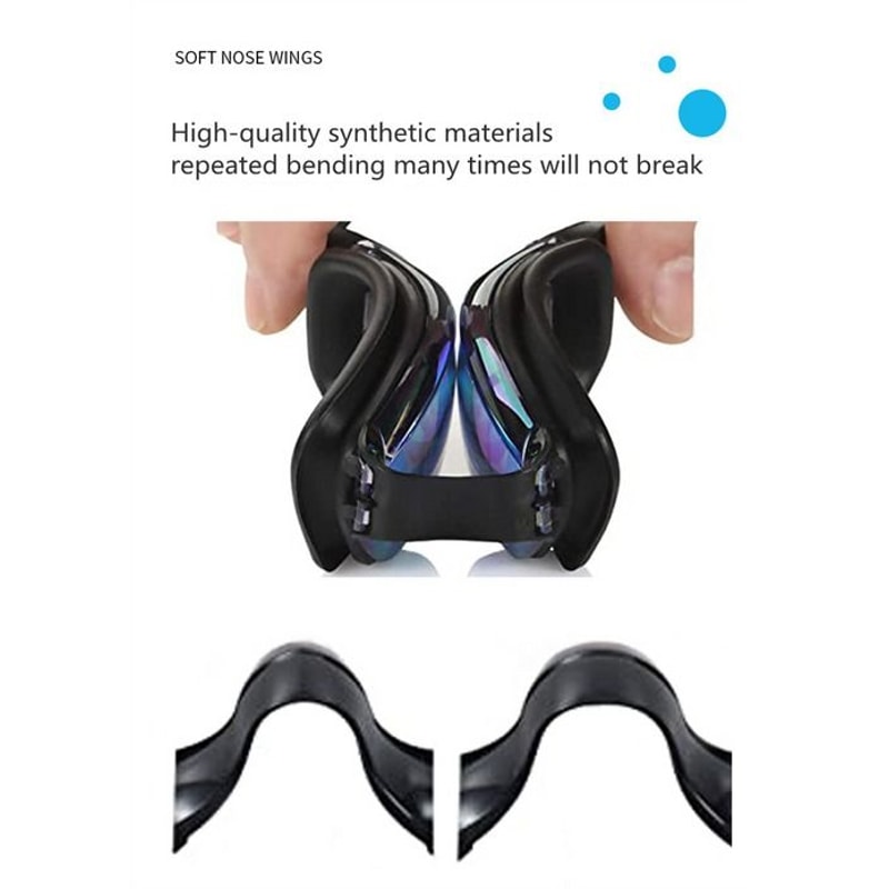 UV AntiFog Swim Goggles Clear Comfortable Glasses For Adults Kids Mirrored Lenses Perfect For Swim 13