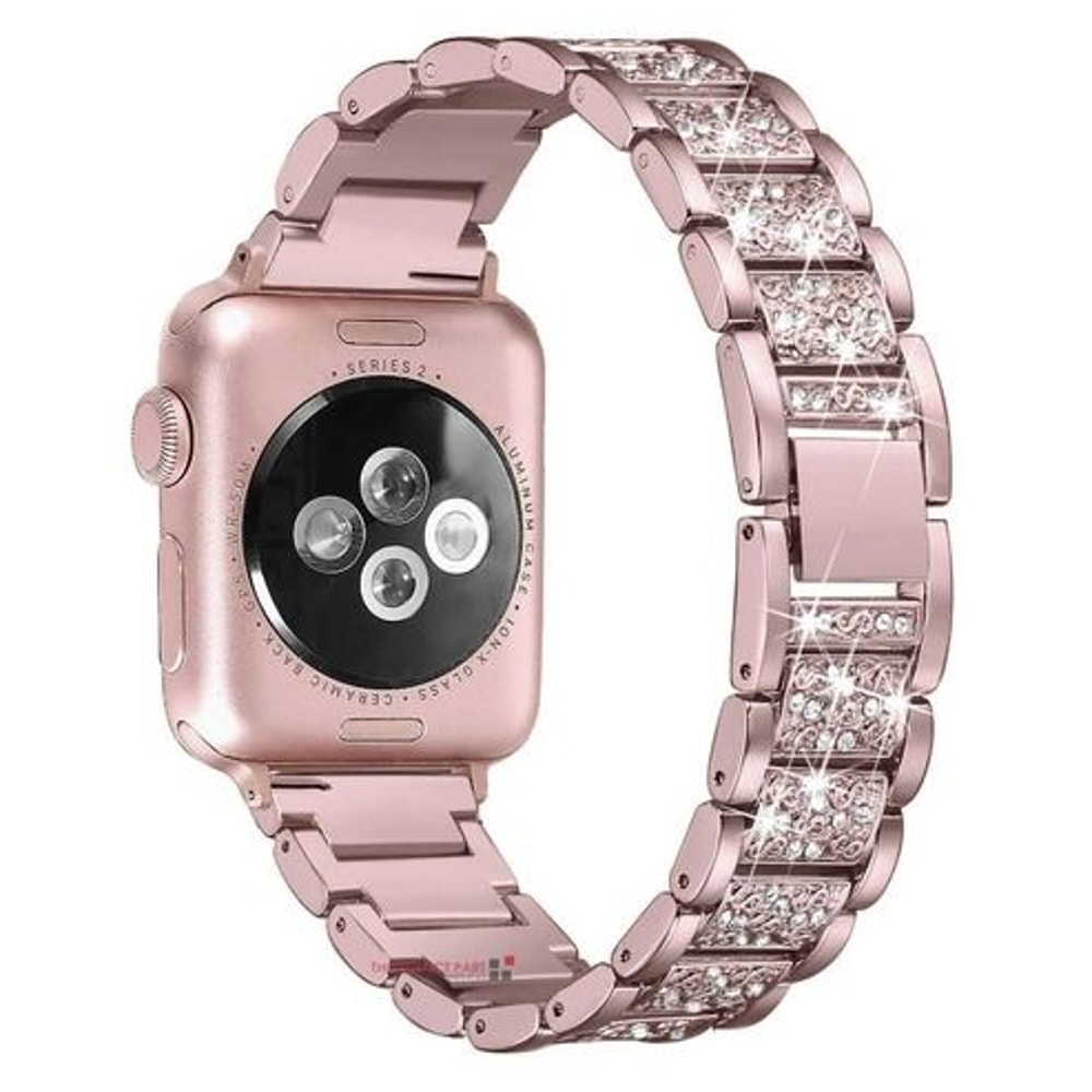 Bling Crystal Strap For Apple IWatch Stainless Steel Watch Band Case Compatible With Apple Watch Ul