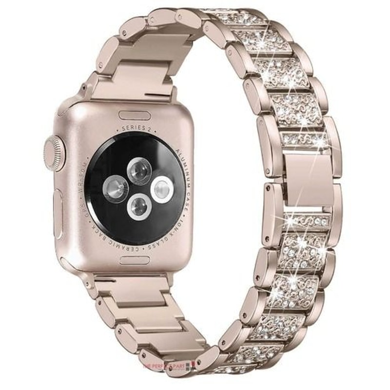 Bling Crystal Strap For Apple IWatch Stainless Steel Watch Band Case Compatible With Apple Watch Ul