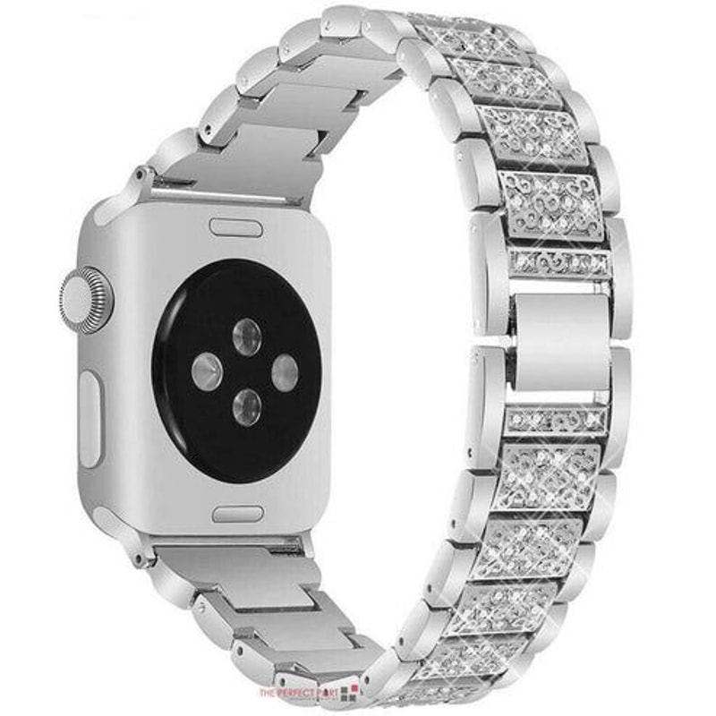 Bling Crystal Strap For Apple IWatch Stainless Steel Watch Band Case Compatible With Apple Watch Ul