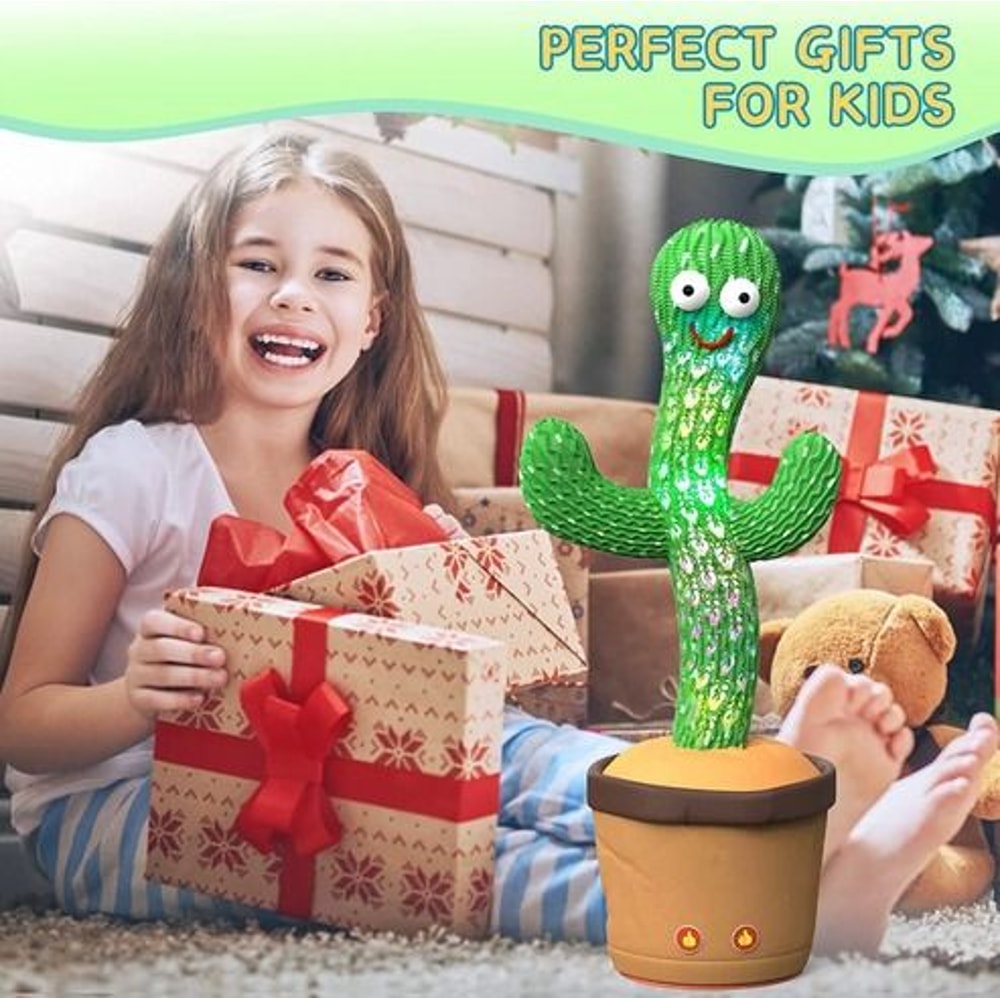 Electronic Dancing Cactus Toy Plush Talking Doll With Recording Feature 120 English Songs Perfect G 5
