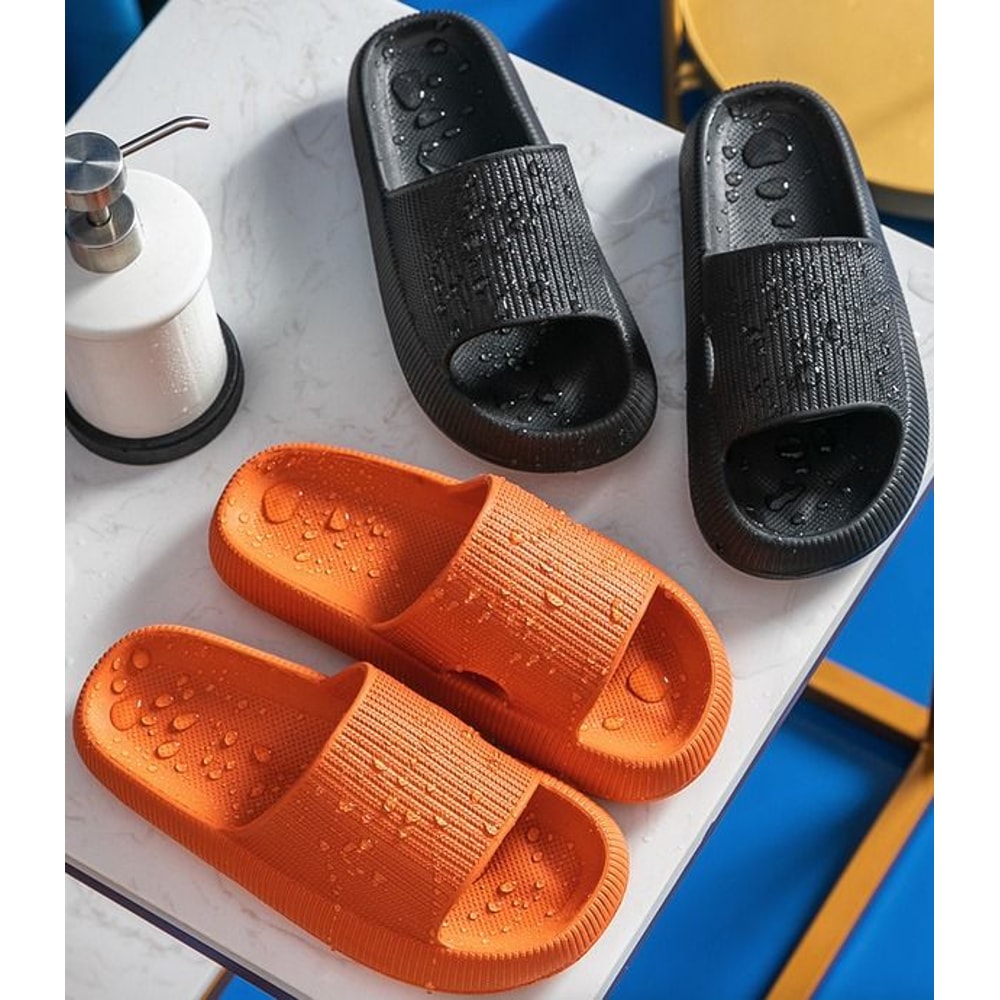 Ultra Soft Slippers Cozy Pillow Slides AntiSlip Sandals Cloud Home Outdoor Shoe 0