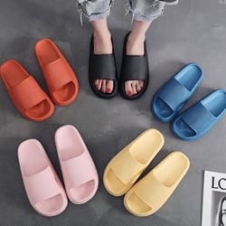ultra soft slippers, cozy pillow slides anti-slip sandals, cloud home outdoor shoe