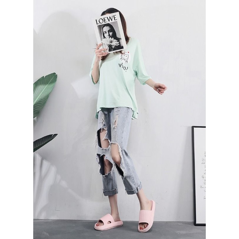 Ultra Soft Slippers Cozy Pillow Slides AntiSlip Sandals Cloud Home Outdoor Shoe 3