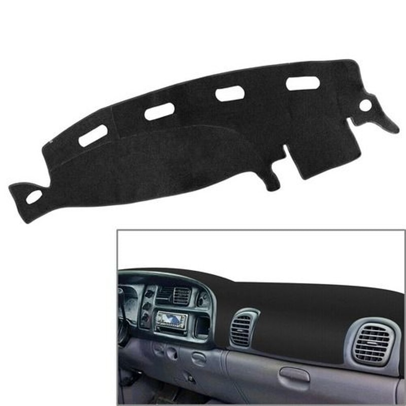Dash Cover For Dodge Ram Dashboard Mat UV Protection NonSlip Silicone Backing For Interior Protect 0