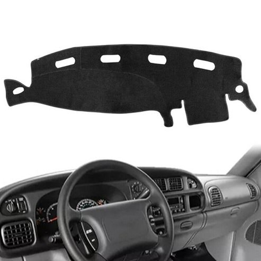 Dash Cover For Dodge Ram Dashboard Mat UV Protection NonSlip Silicone Backing For Interior Protect 7
