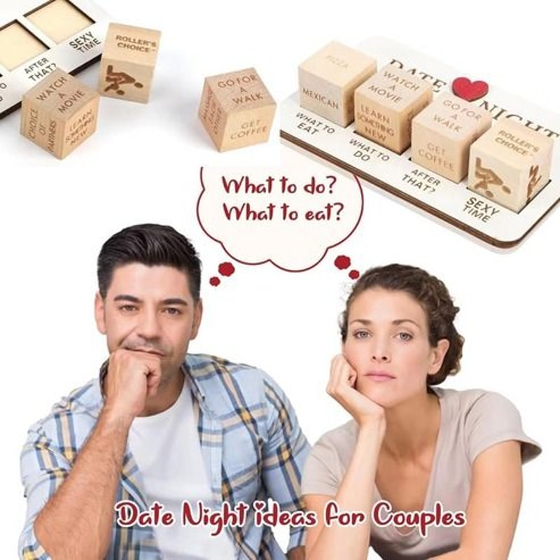 Wooden Date Night Dice Game For Couples After Dark Edition Fun Dice Game For Romantic Evenings 7
