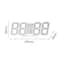 LED Big Wall Clock USB Powered Digital Alarm Snooze Function Auto Brightness 12