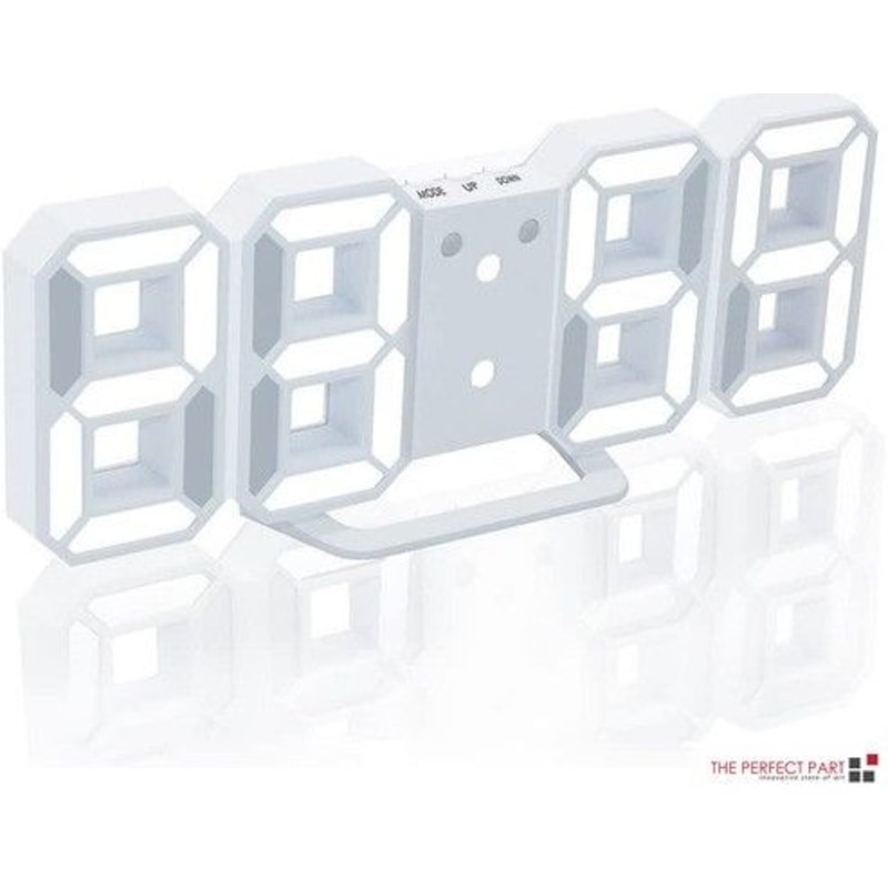 LED Big Wall Clock USB Powered Digital Alarm Snooze Function Auto Brightness 2