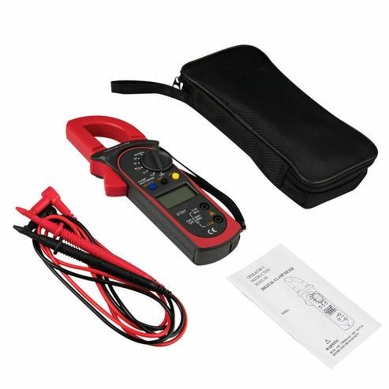Digital Clamp Meter AC DC Voltage Tester Volt Ohm Amp Auto Range LCD Display 2