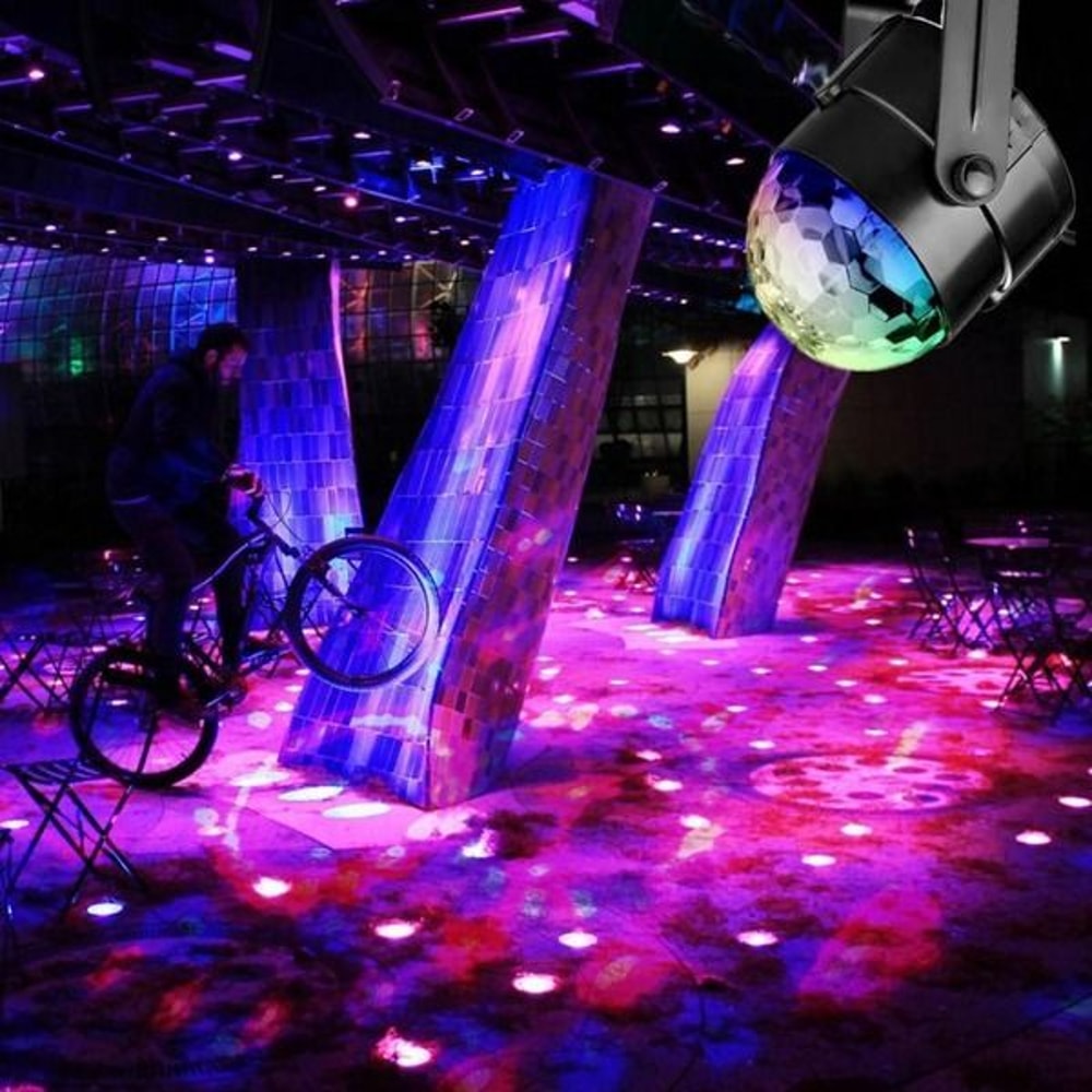 LED DJ Ball Dance Lamp Sound Activated Disco Party Lights Strobe Bulb For Decoration 18