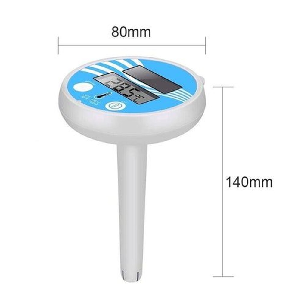 Outdoor Floating Digital Solar Powered Pool Thermometer Waterproof Rainproof SPA Accurate Temperatu 6