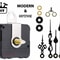 Mechanism Wall Replacement DIY Clock Parts Movement Repair Kit Clock Hands Tool Set For Repair Pro 1