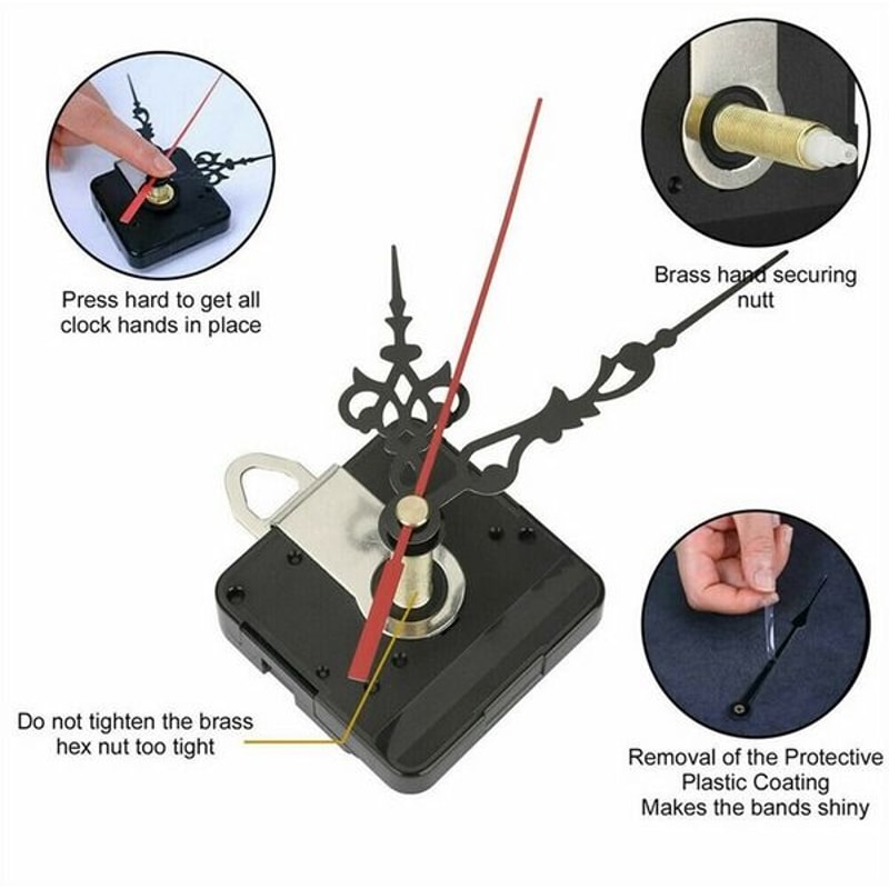 Mechanism Wall Replacement DIY Clock Parts Movement Repair Kit Clock Hands Tool Set For Repair Pro 3