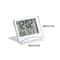 Compact Digital Travel Alarm Clock LCD Temperature Display Foldable Desk Timer 8
