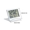 Compact Digital Travel Alarm Clock LCD Temperature Display Foldable Desk Timer 8