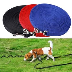 recall dog leash long, obedience training lead