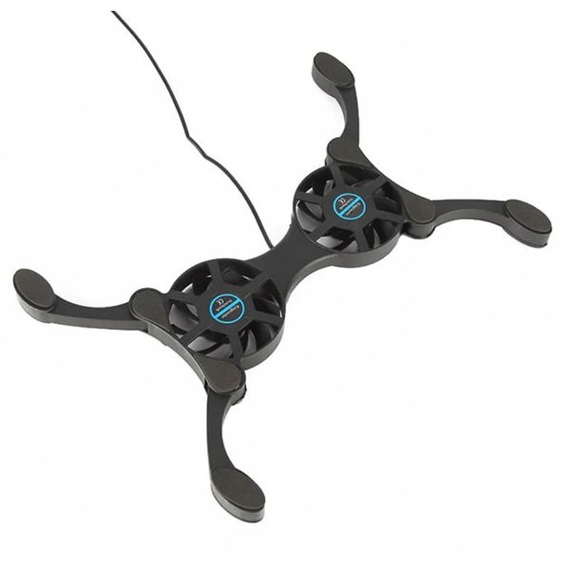 Foldable Slim Fans Cooler Stand Dual USB Cooling Fan Pad For Laptop PC Notebook 4