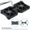 Foldable Slim Fans Cooler Stand Dual USB Cooling Fan Pad For Laptop PC Notebook 17