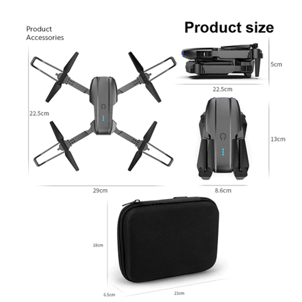 GPS Drone X Pro Drones Quadcopter 5G HD Dual Camera Foldable WiFi FPV RC 9