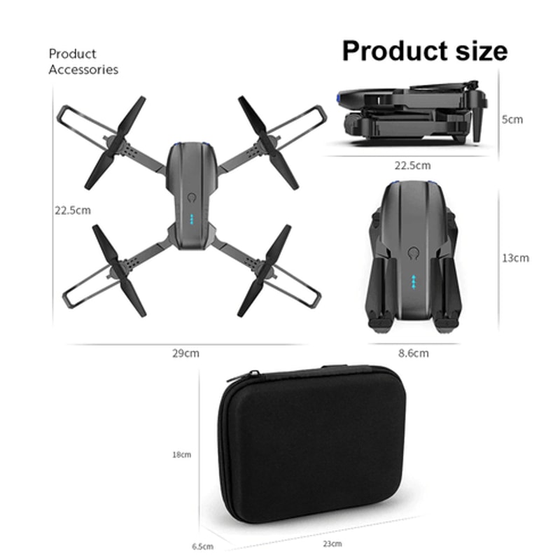 GPS Drone X Pro Drones Quadcopter 5G HD Dual Camera Foldable WiFi FPV RC 9