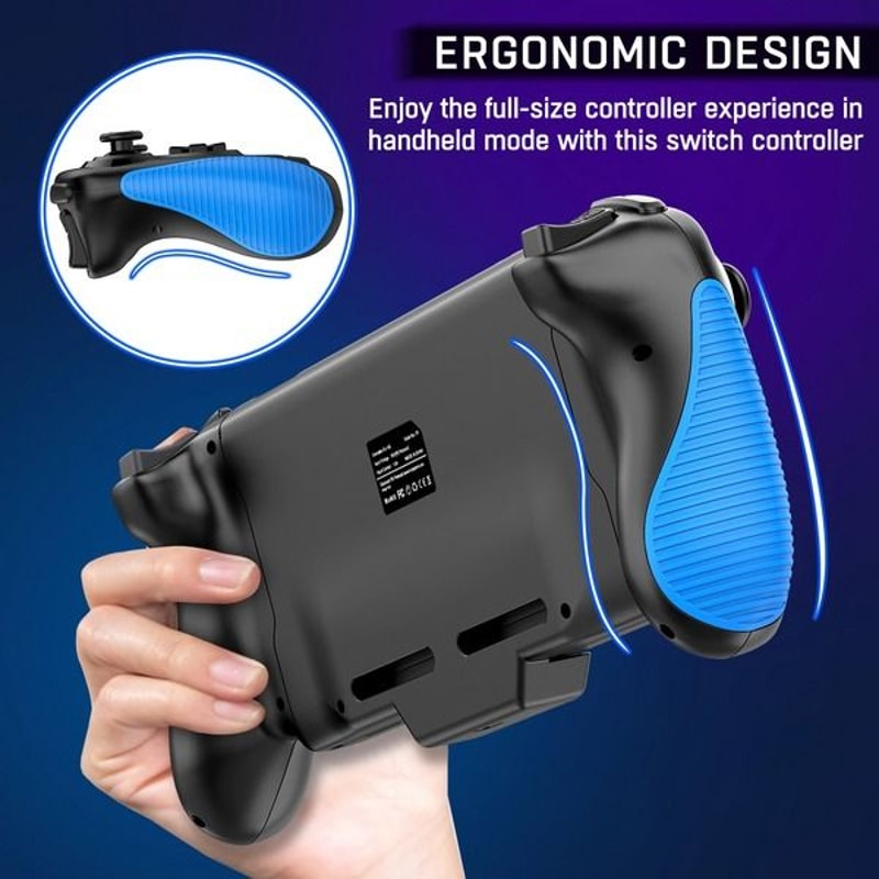 Nintendo Switch JoyCon Game Controller Grip Dual Vibration Gamepad Comfortable Handheld Accessory F 4