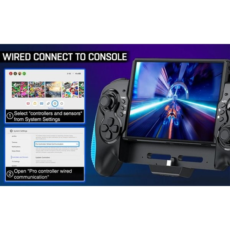 Nintendo Switch JoyCon Game Controller Grip Dual Vibration Gamepad Comfortable Handheld Accessory F 7