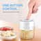 Electric Garlic Press Chopper Mini Blender Onion Chili Fruits Meat Mincer Portable 10