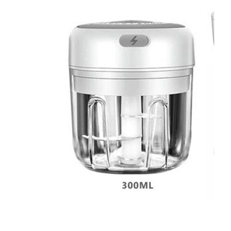 Electric Garlic Press Chopper Mini Blender Onion Chili Fruits Meat Mincer Portable 1