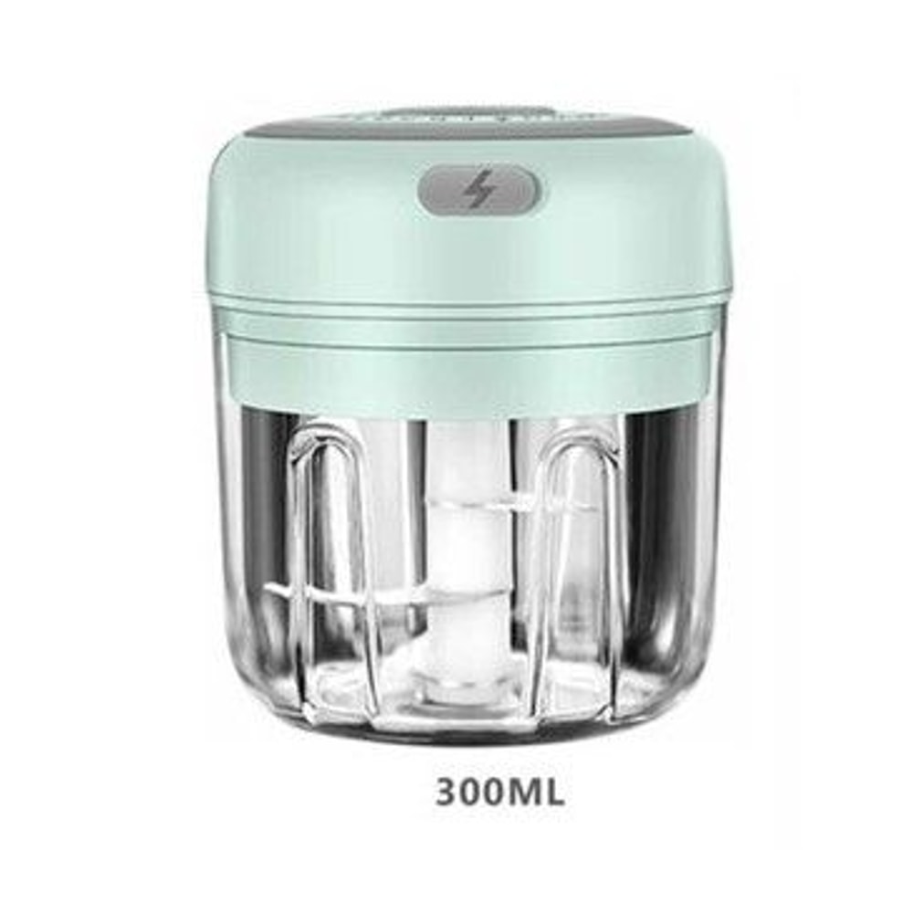 Electric Garlic Press Chopper Mini Blender Onion Chili Fruits Meat Mincer Portable 2