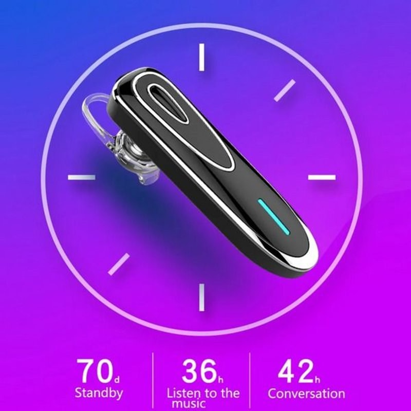 Wireless Earpiece Bluetooth Headset For Handsfree Driving Headphone With Microphone 2