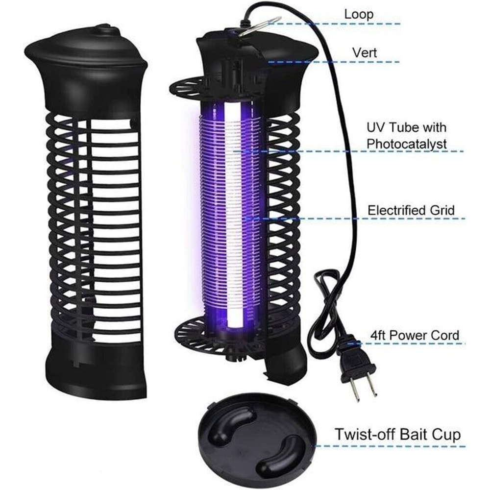 Electric Fly Gnat Killer Lamp Powerful Pests Fly Insect Trap Mosquito Bug Zapper For Effective Pest 4