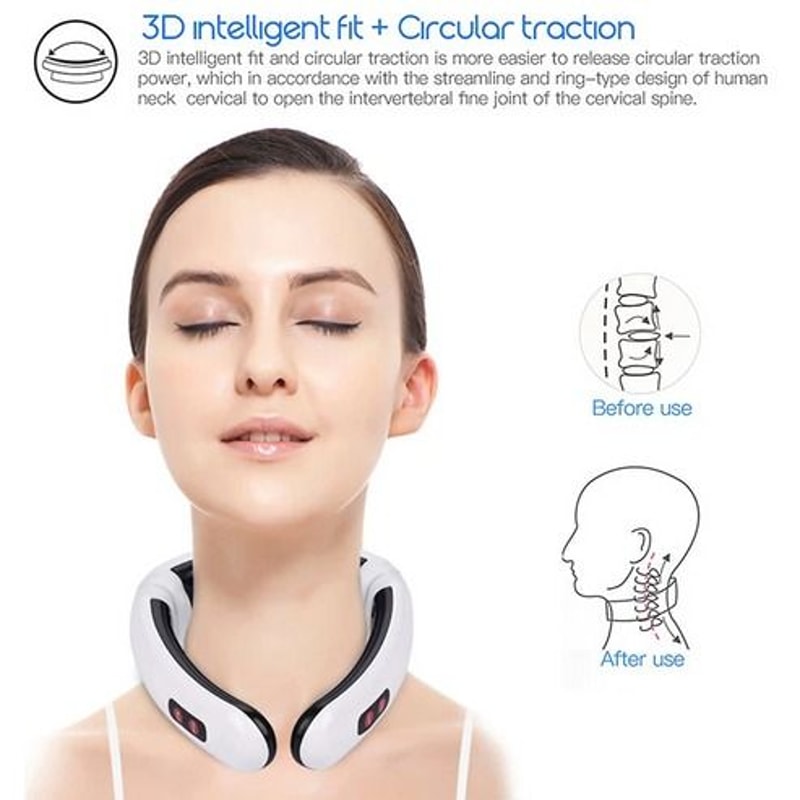 Magnetic Electric Pulse Neck Massager Muscle Relaxation Therapy For Neck Pain Relief And Tension Re 1